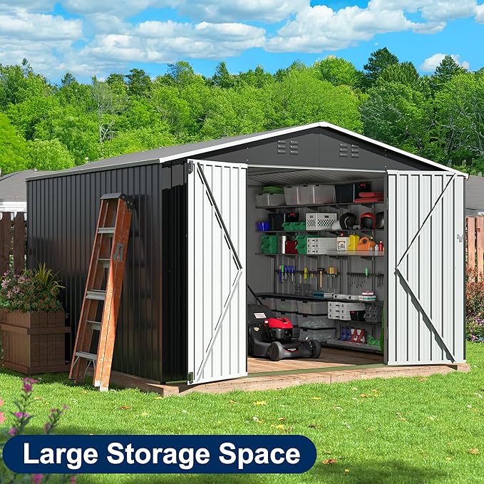 10x10 FT Storage Shed, Garden Shed - Image 4