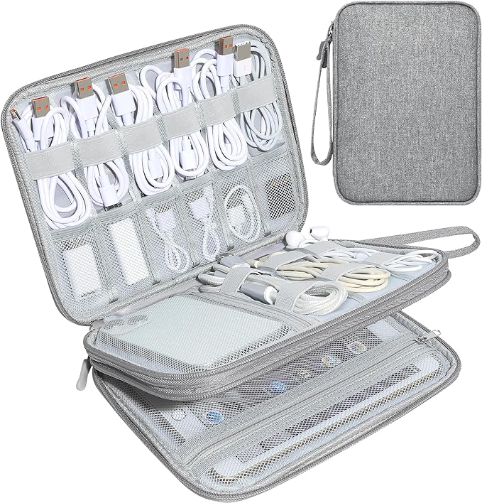 CILLA Electronics Organizer Travel, Travel Cord Organizer Case, Compact by CILLA
