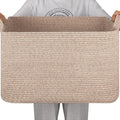 95L Large Storage Basket, Cotton Rope Woven Blanket Basket, Toy Storage by SIXDOVE