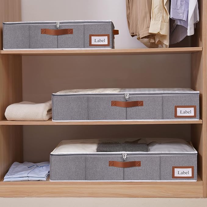 Yawinhe Under Bed Storage Containers, 2 Pack, Bin - Image 3