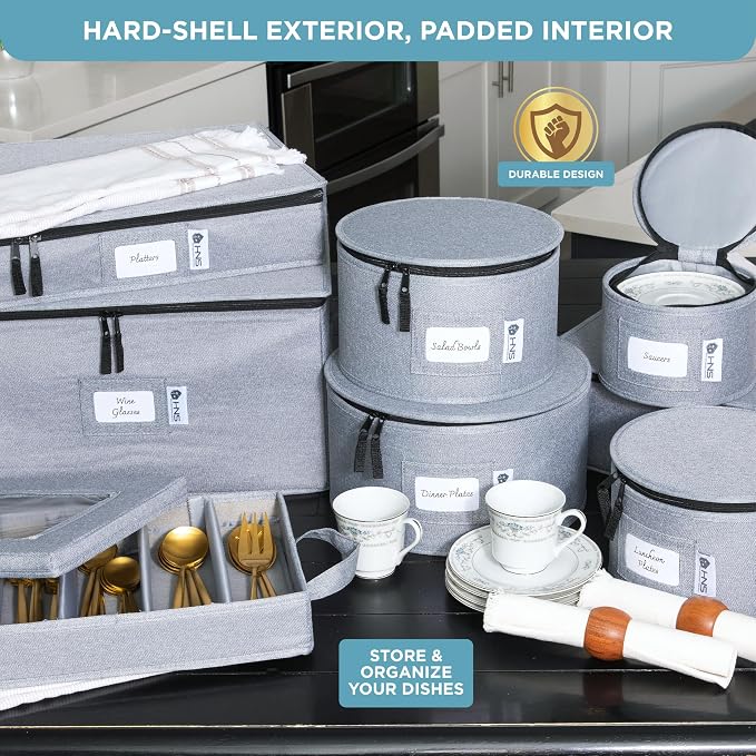 Hard Shell China Storage Containers 12-Piece Set Moving Boxes - Image 2