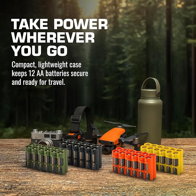 AA Battery Storage Caddy by Storacell, Holds 12 Batteries - Image 7