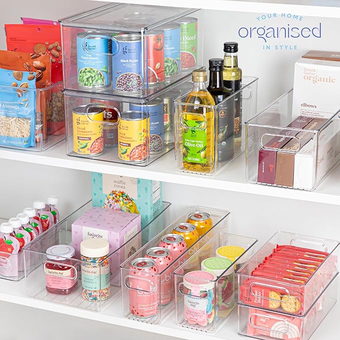 primebox Plastic Food Storage 6 Pack Clear Container Bin - Image 7