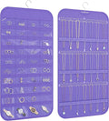 Hanging Jewelry Organizer Storage, 40 Pockets 36 Hooks Necklace Earring by DonYeco
