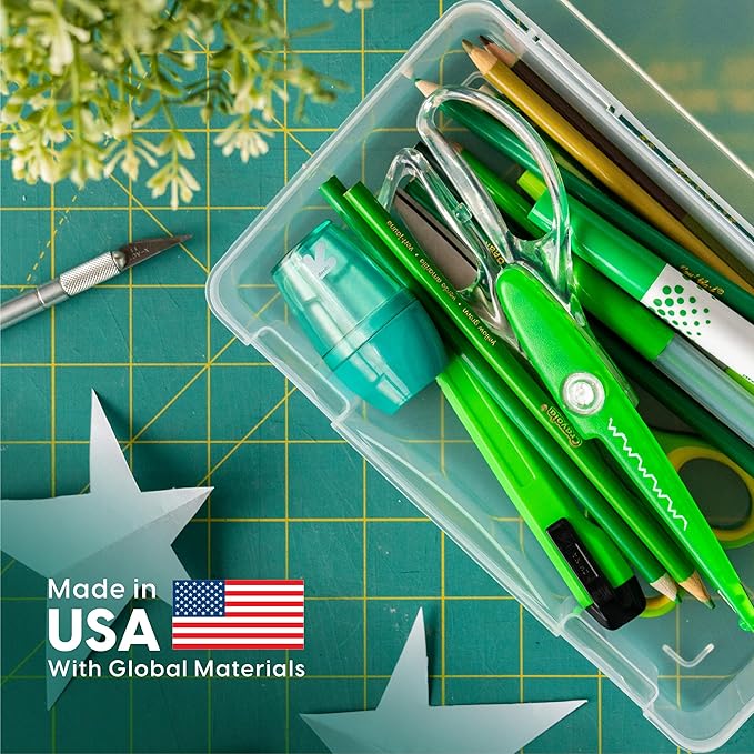 IRIS USA Pencil Case Boxes, |Made in USA|, Plastic Bead Organizing Containers - Image 2