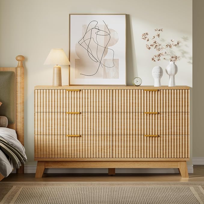 53" Long Dresser for Bedroom, 6-Drawer Dresser - Image 4