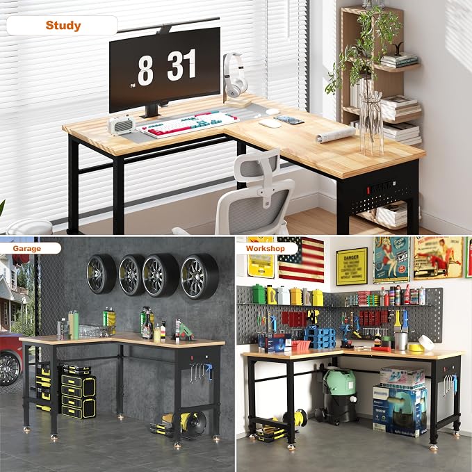 Betterhood 48"/60" Heavy-Duty Adjustable Workbench - Image 8