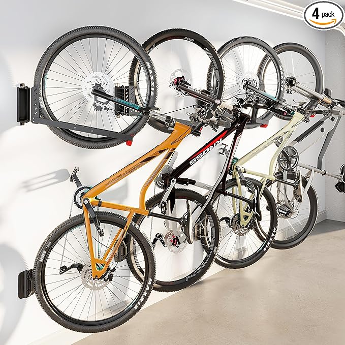 monTEK Swivel Bike Wall Mount, No Heavy Lifting Required Bike Wall Mount by monTEK