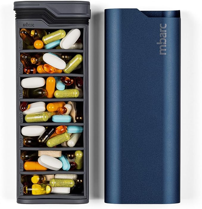 mbarc XL 7 Day Weekly Pill Organizer – Extra Large Capacity Pill Box - Image 7