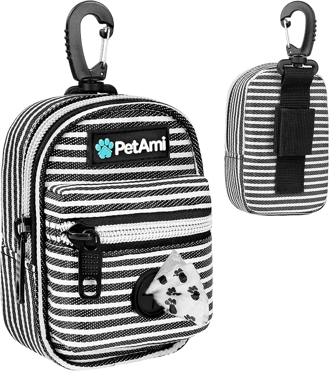 PetAmi Dog Poop Bag Holder for Leash, Dog Pet Waste Bag Dispenser For Poop by PetAmi
