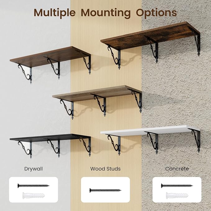 RICHFOCUS 12 Inch Deep Floating Shelves - Image 6