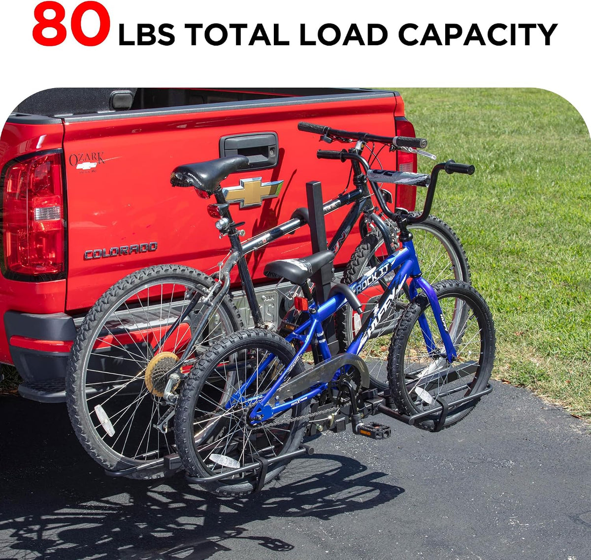 Young 2 Bike Rack Hitch Mount Foldable Platform Style, Bicycle Carrier
