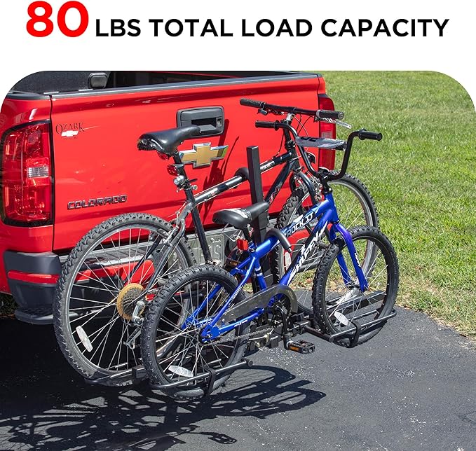 Young 2 Bike Rack Hitch Mount Foldable Platform Style, Bicycle Carrier - Image 2