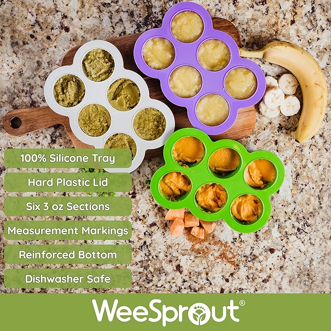 WeeSprout Silicone Baby Food Freezer Tray - Image 2