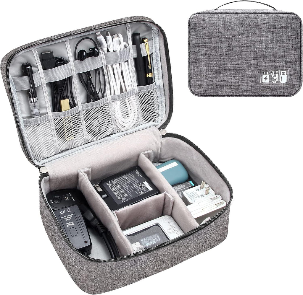 Electronics Organizer Travel Cable Organizer Bag Waterproof Portable
