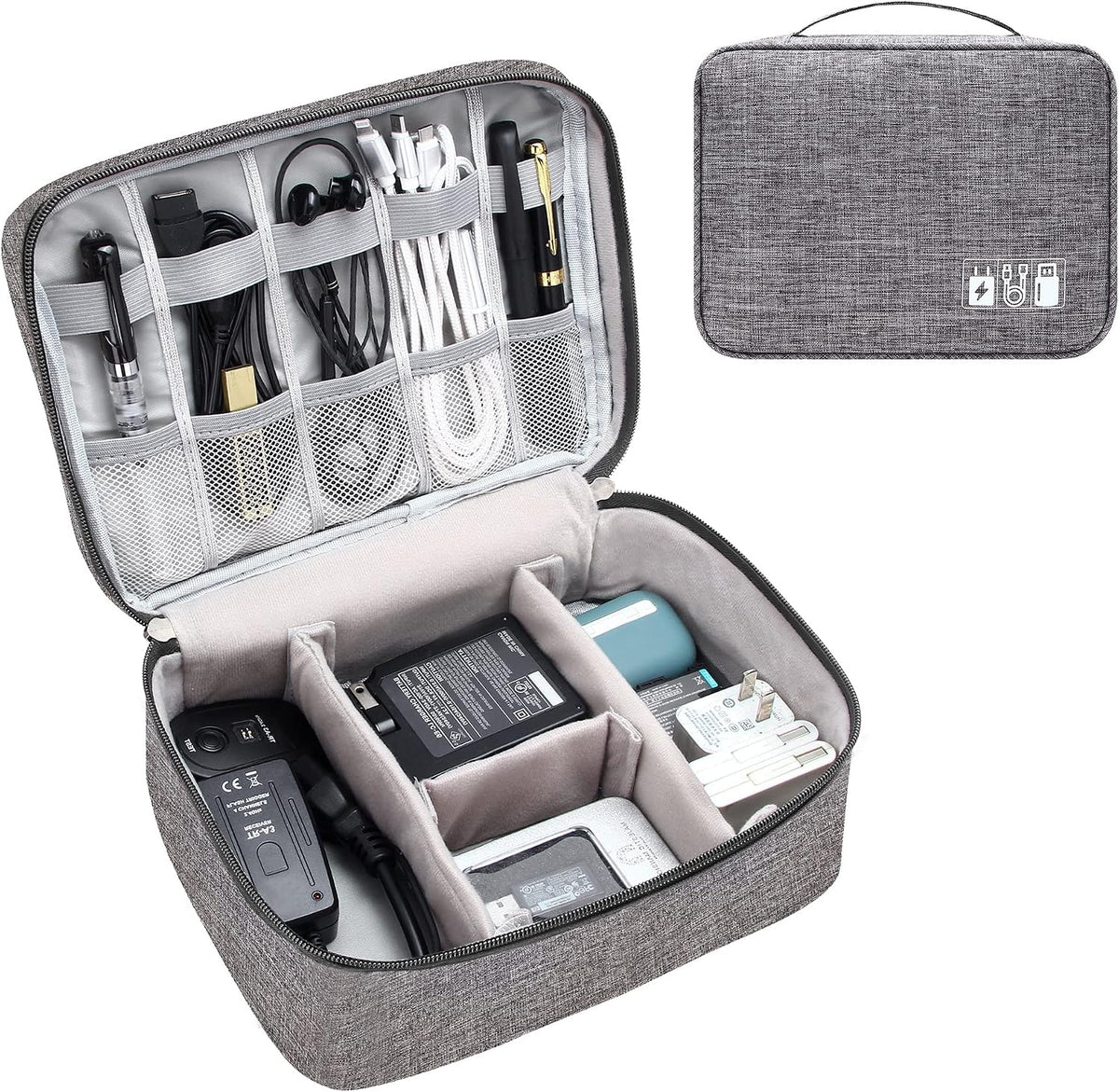 Electronics Organizer Travel Cable Organizer Bag Waterproof Portable