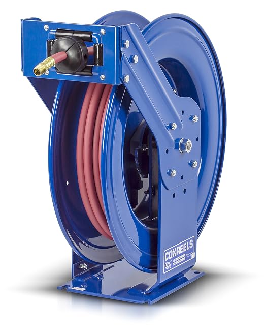 Coxreels TSH-N-450 Retractable Air, Water or Oil Hose Reel, T Series, ½” x 50’ by Coxreels