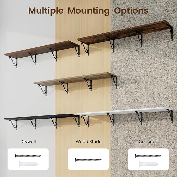 RICHFOCUS 12 Inch Deep Floating Shelves - Image 6