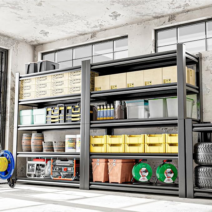 Metal Garage Shelving Unit, 5 Tier Heavy Duty Storage Shelf, and Industrial Use - Image 2