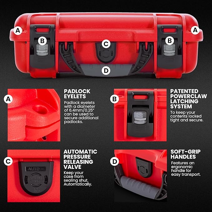 NANUK 910 Waterproof First Aid Box Empty – Durable, Medical First Aid Organizer - Image 4