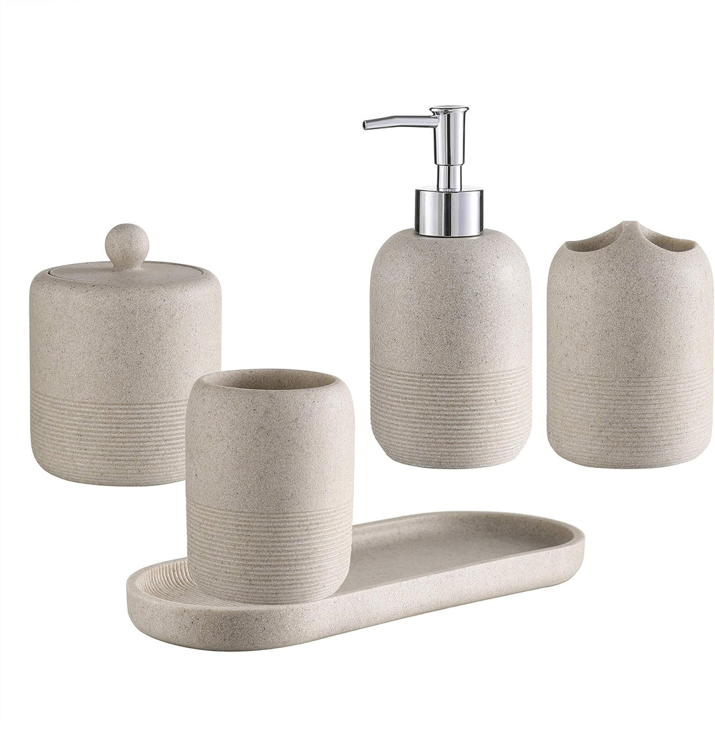 5-Pieces Bathroom Accessory Set Hight Quality Polyresin