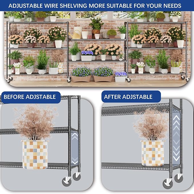 Heavy Duty Shelving, 76.2" H Garage Shelving Unit - Image 4
