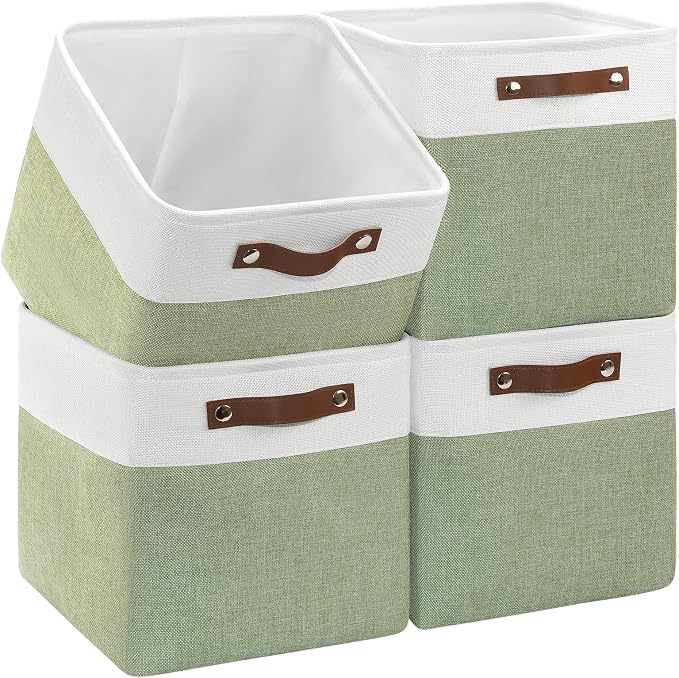 Foldable Storage Cubes 11x11 Inch, Collapsible Storage Basket by Patvingot