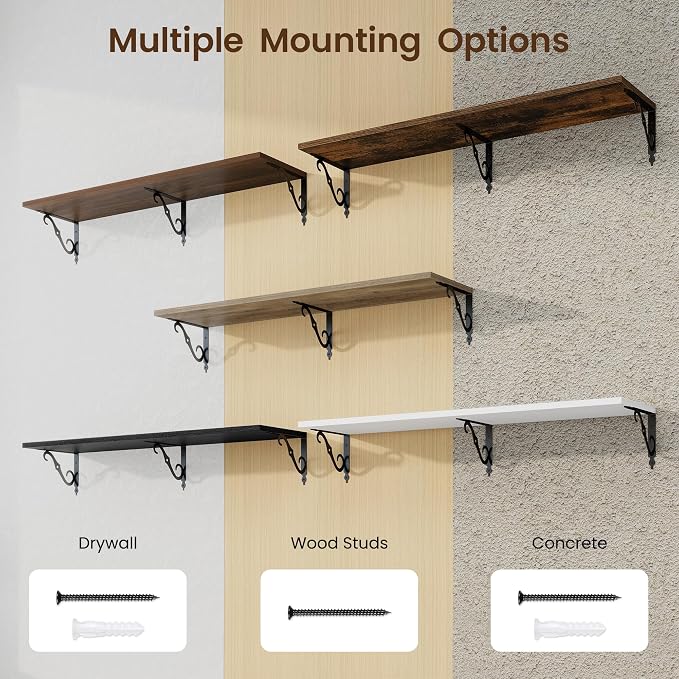 RICHFOCUS 12 Inch Deep Floating Shelves - Image 6