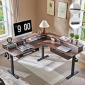RedLemon 60 Inches L Shaped Electric Standing Desk, Height Adjustable Corner by REDLEMON