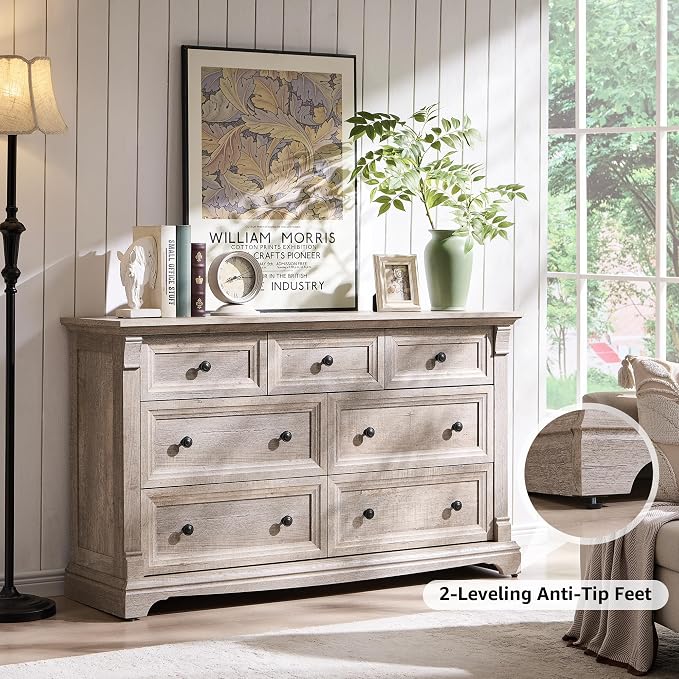 T4TREAM Farmhouse 7 Drawers Dresser - Image 3