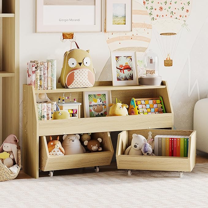 Toy Storage Organizer for Kids, Toy Storage Cabinet by Fulhope