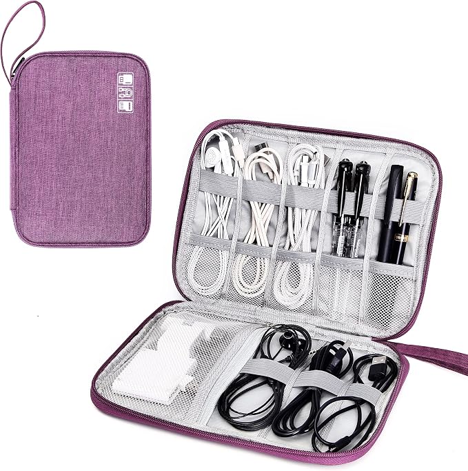 SELLYFELLY Travel Electronics Organizer Portable Cable Organizer Bag by SELLYFELLY