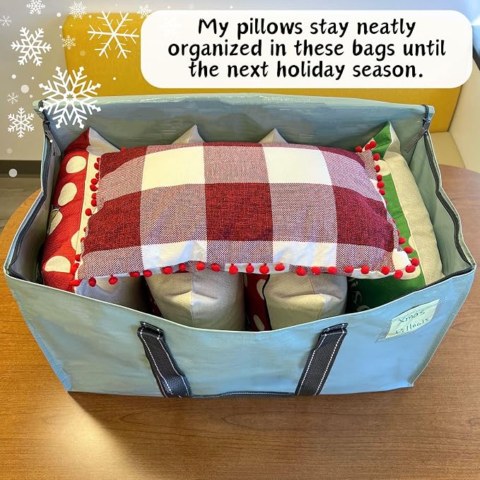 VENO 4 Pack Moving Bags and Large Christmas Storage Bins - Image 2