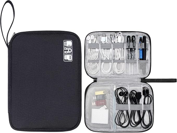 CILLA Travel Cord Organizer Case, Portable Waterproof Storage Bag by CILLA