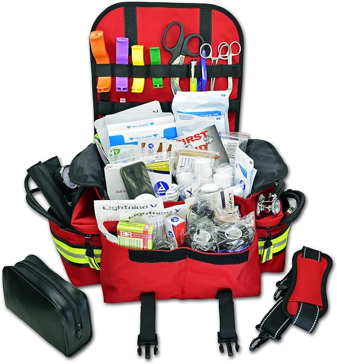Lightning X Personalized First Responder EMT EMS Trauma Bag w/Stocked First Aid - Image 2