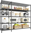 70.8H Wire Shelving Rack, 5Tier Metal Shelving Unit, 1400LBS Heavy Duty Storage by Romorgniz