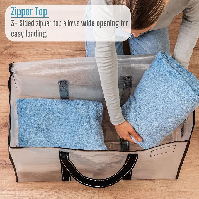 VENO 6 Pack Moving Bags & Large Christmas Storage Bins - Image 5