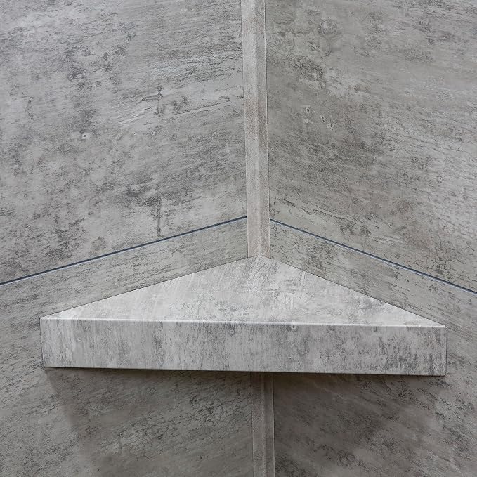 Palisade Vinyl Waterproof Corner Shower Shelf in Wind Gust/Urban Coast - Image 5