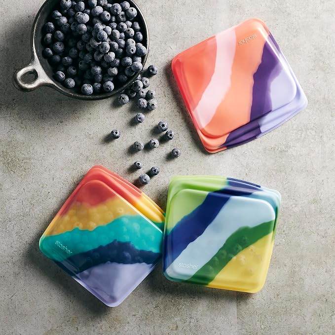Stasher Premium Silicone Reusable Food Storage Bags, Lunch Bag, Travel - Image 2