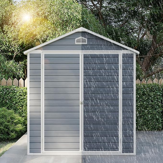 Gizoon 8x6 FT Outdoor Plastic Storage Shed - Image 5