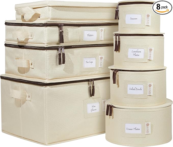 Hard Shell China Storage Containers 8-Piece Set Moving Boxes by HOLDN%E2%80%99STORAGE
