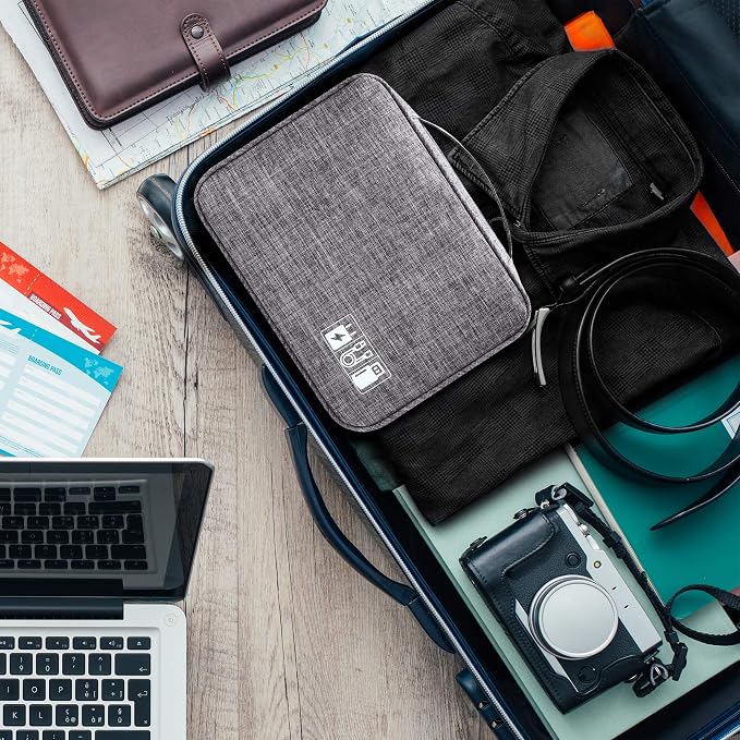 SELLYFELLY Electronics Organizer Travel Universal Cable Organizer Bag - Image 9
