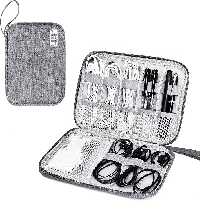 SELLYFELLY Travel Electronics Organizer Portable Cable Organizer Bag by SELLYFELLY
