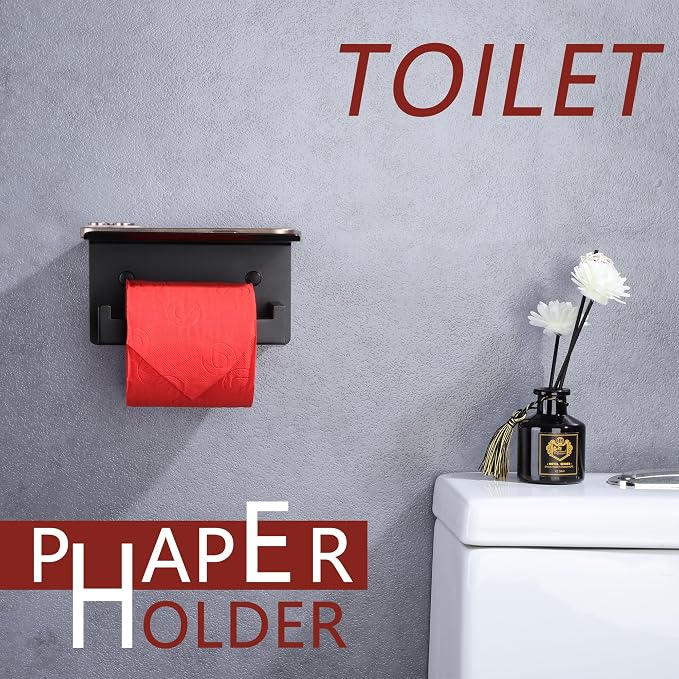 LANC Black Toilet Paper Holder - Image 4