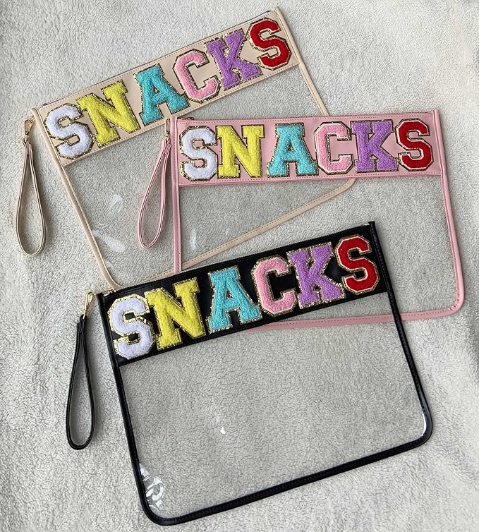 TopTTanBo Chenille Letter Clear Bag Purse Multi-purpose Transparent Waterproof - Image 4