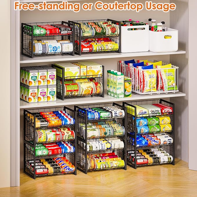 X-cosrack 2 Packs Stackable Can Rack Organizer - Image 7