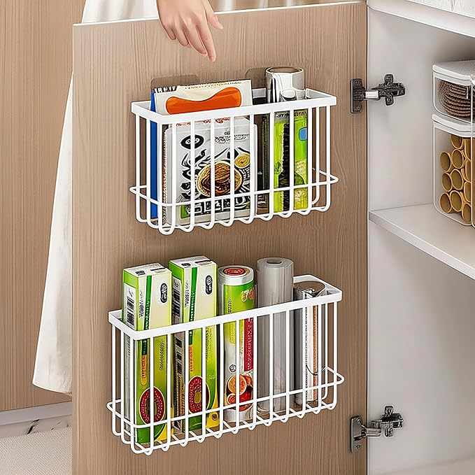 Cabinet Door Organizer 3Pcs, Foil and Plastic Wrap Organizer - Image 2