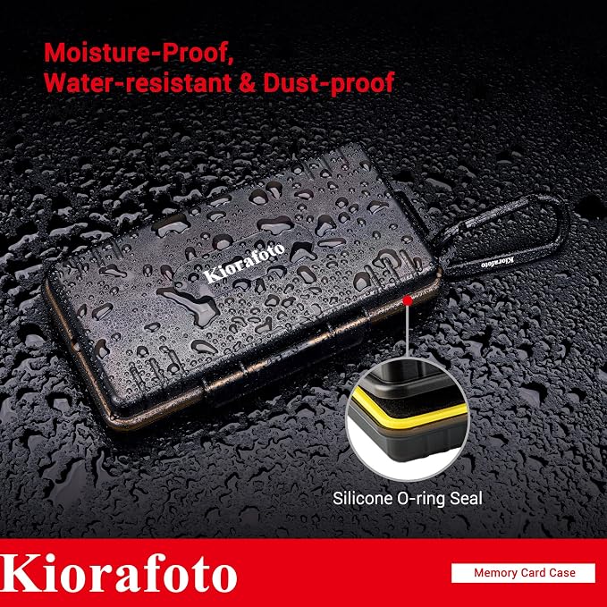 Kiorafoto SD Card Case with 36 Pack Individual Clear Plastic Memory Card Holders - Image 7
