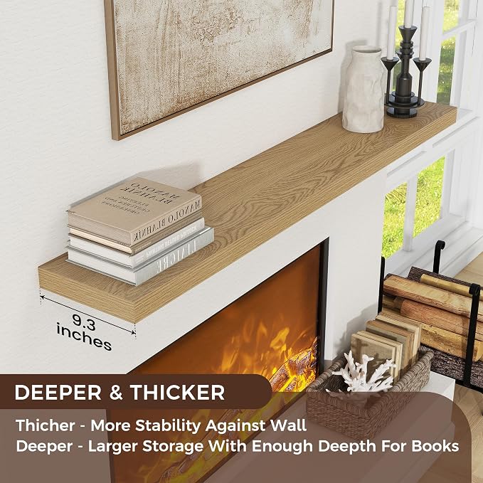 Floating Shelves for Wall, Engineered Wood Wall Shelves - Image 4