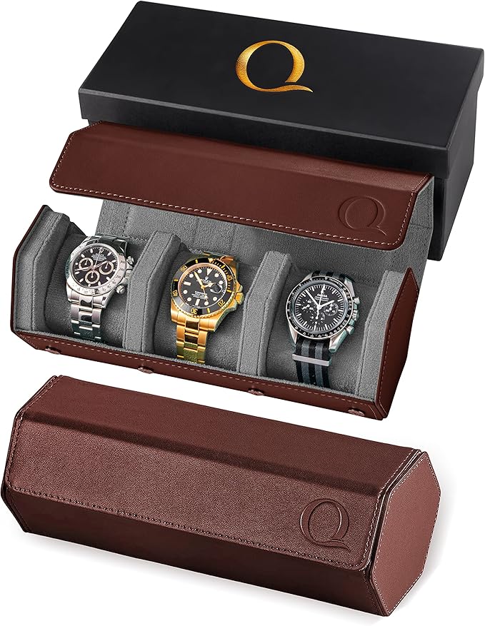 QWATCHBANDS Napa Leather Watch Rolls by QWatch
